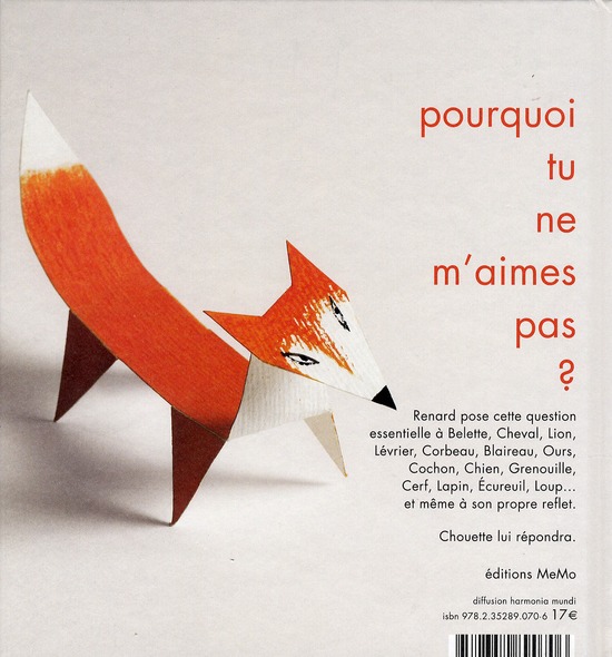 Quatrième de couverture de « POURQUOI TU NE M'AIMES PAS ? »