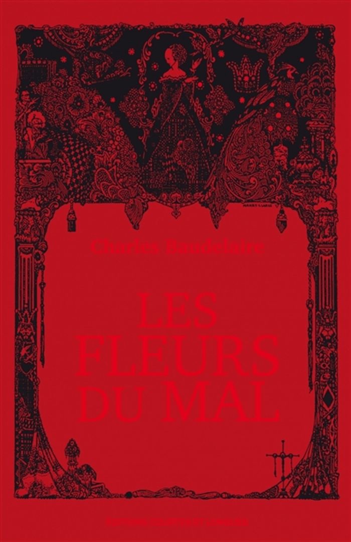 Couverture du livre « Les fleurs du mal » de Charles Baudelaire, librairie Les Contes Infusés à Corte
