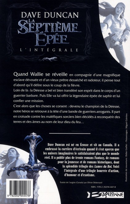 Quatrième de couverture de « LA SEPTIEME EPEE - L'INTEGRALE »