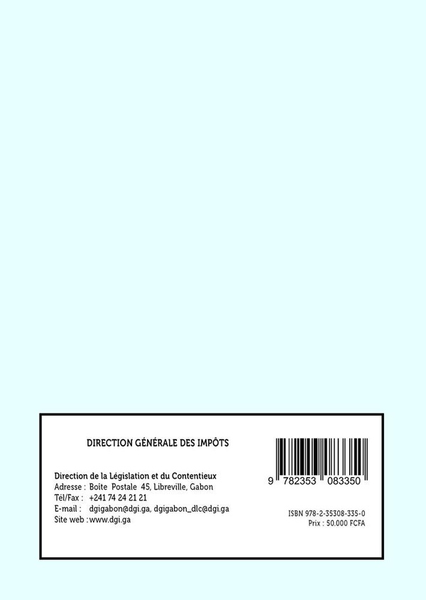 Quatrième de couverture de « Code général des impôts janvier 2026 : ministère de l'économie, des finances, de la dette et des participations, chargé de la lutte contre la vie chère »