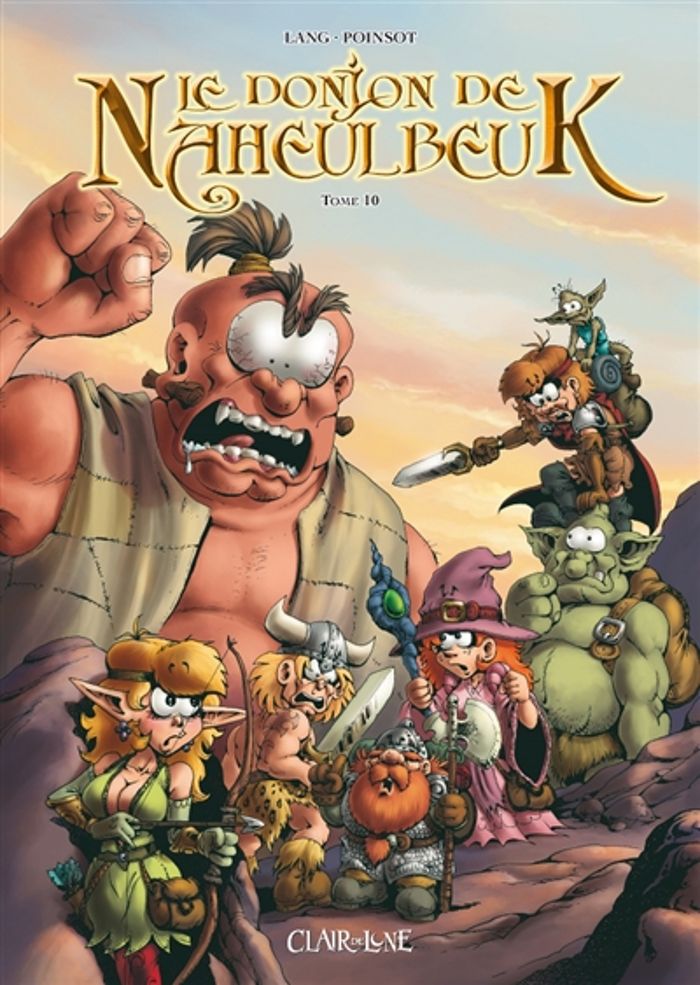 Couverture du livre « LE DONJON DE NAHEULBEUK T10 » de Lang/poinsot, librairie Les Contes Infusés à Corte