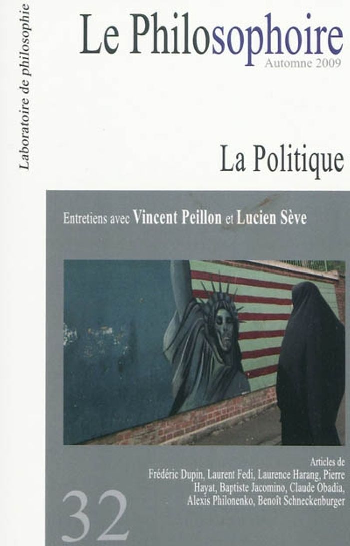 Couverture du livre « LE PHILOSOPHOIRE LA POLITIQUE - PHIO32 » de Collectif, librairie Les Contes Infusés à Corte