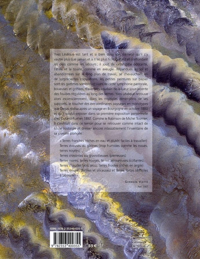 Quatrième de couverture de « YVES LEVEQUE A FLEUR DE TERRE »