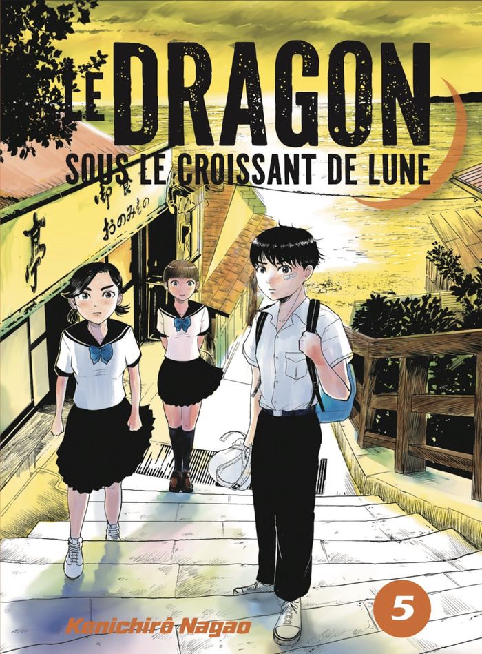 Couverture du livre « Le dragon sous le croissant de lune » de Kenichirô Nagao, librairie Les Contes Infusés à Corte