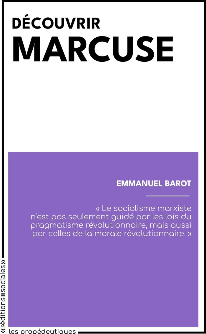 Couverture du livre « Découvrir Marcuse », librairie Les Contes Infusés à Corte