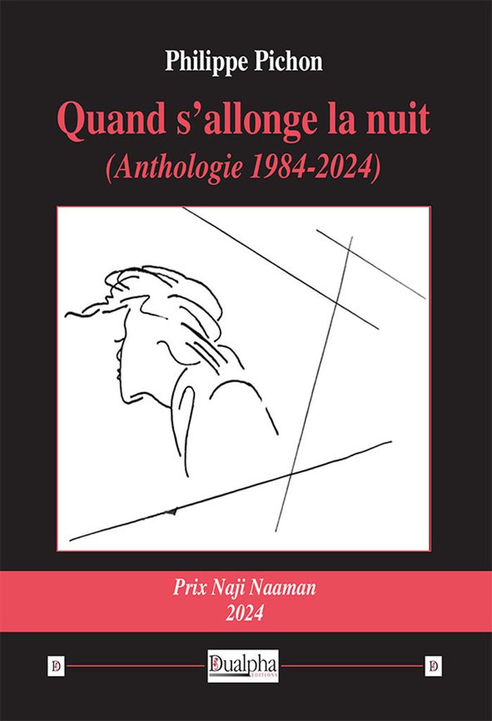 Couverture du livre « Quand s'allonge la nuit : anthologie 1984-2024 » de Philippe Pichon, librairie Les Contes Infusés à Corte