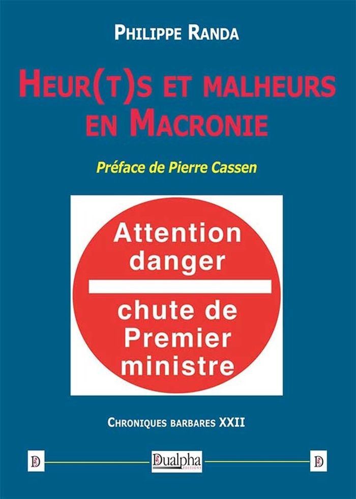 Couverture du livre « Heur(t)s et malheurs en Macronie », librairie Les Contes Infusés à Corte
