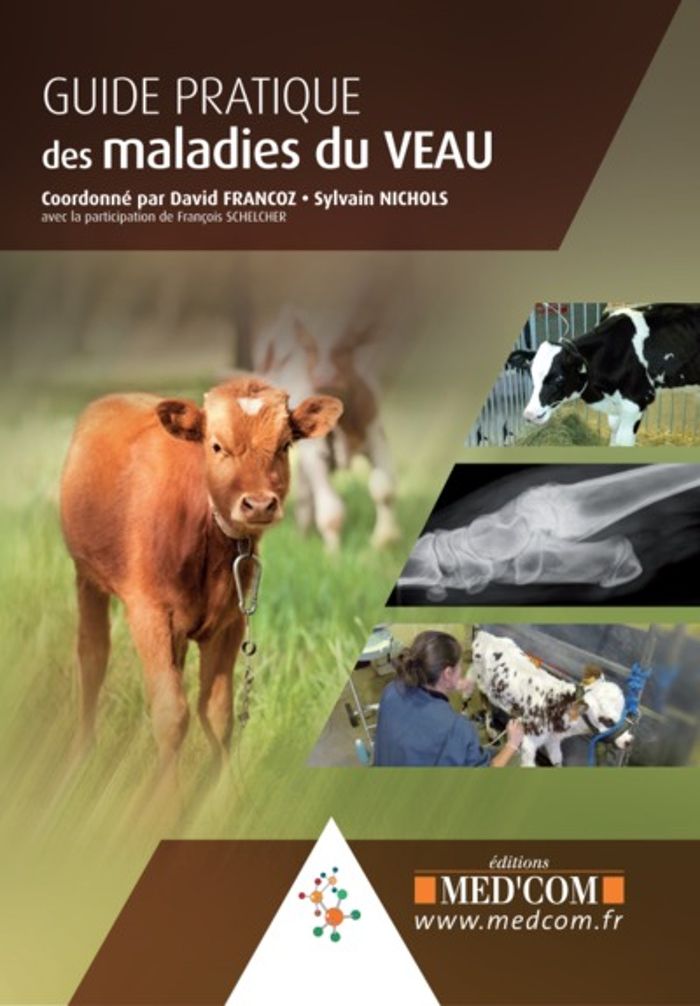 Couverture du livre « GUIDE PRATIQUE DES MALADIES DU VEAU » de Schelcher/nichols, librairie Les Contes Infusés à Corte