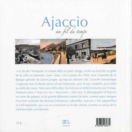 Quatrième de couverture de « AJACCIO AU FIL DU TEMPS »