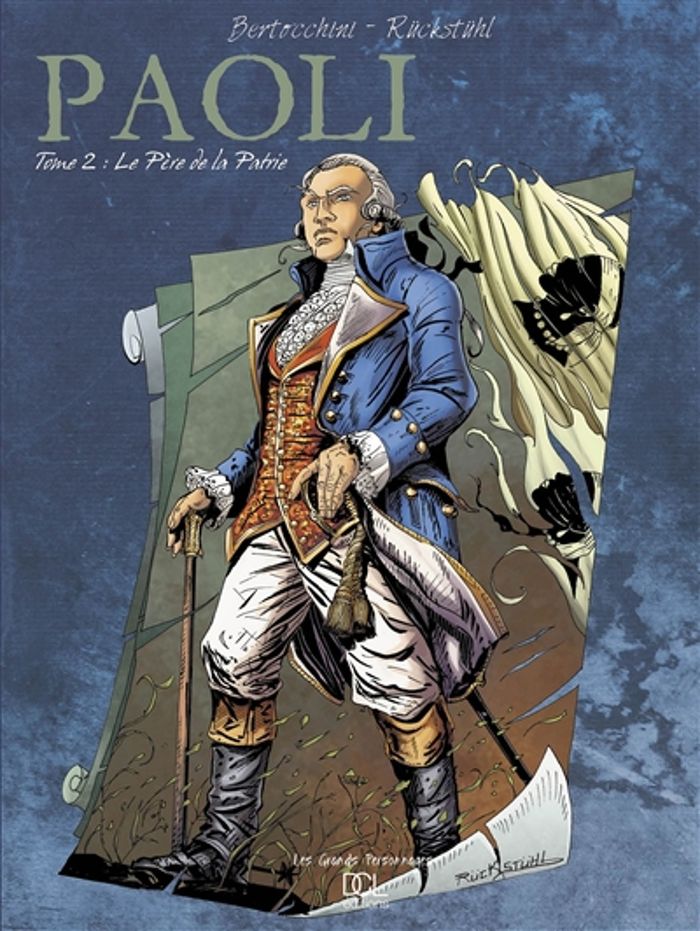Couverture du livre « PAOLI TOME 2 LE PERE DE LA PATRIE » de F. Bertocchini, librairie Les Contes Infusés à Corte