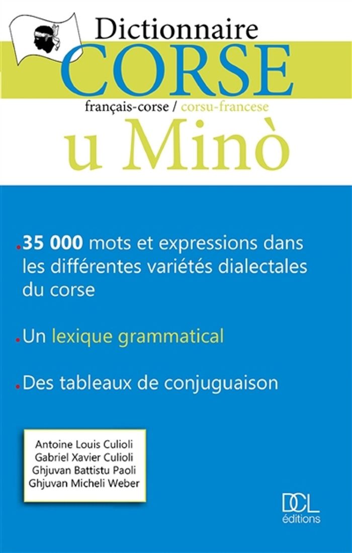 Couverture : DICTIONNAIRE CORSE U MINO - NOUVEAU DICTIONNAIRE U MINO 2018