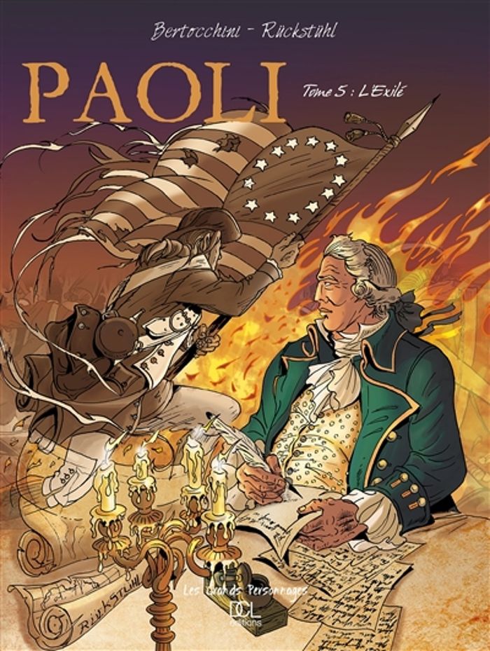 Couverture du livre « PAOLI TOME 5 - L'EXILE » de Ruckstuhl/gourdin, librairie Les Contes Infusés à Corte
