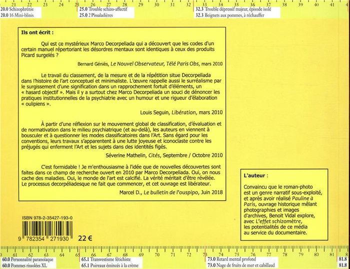 Quatrième de couverture de « L'EFFET SCHIZOMETRE. QUAND L'ART BRUT DEGIVRE LA PSYCHOPATHOLOGIE »