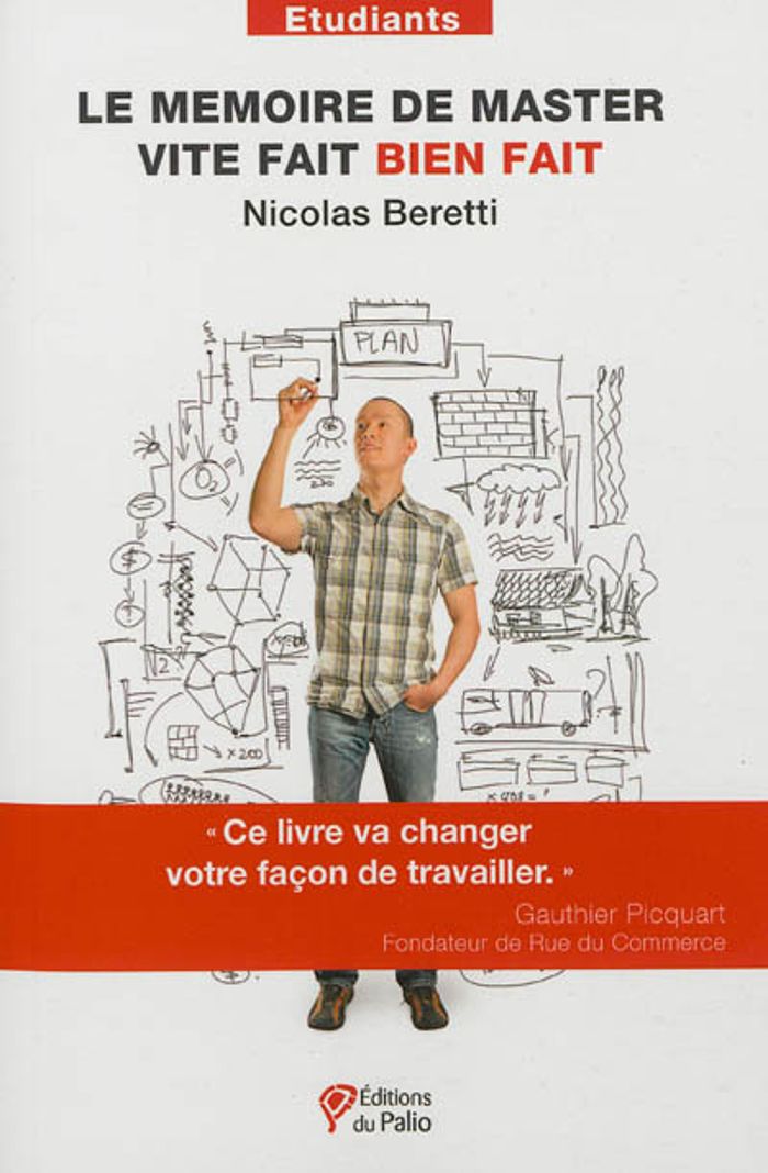 Couverture du livre « LE MEMOIRE DE MASTER VITE FAIT BIEN FAIT » de Nicolas Beretti, librairie Les Contes Infusés à Corte
