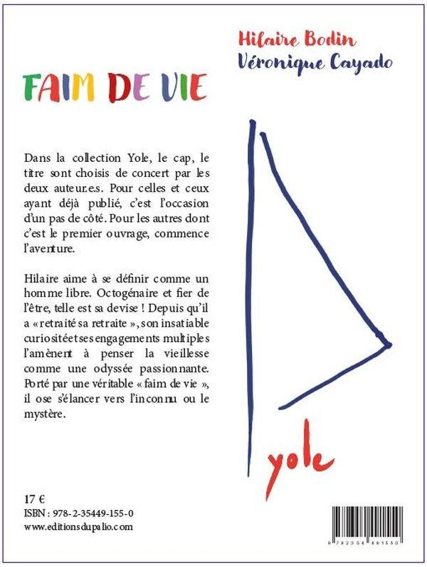 Quatrième de couverture de « Faim de vie »
