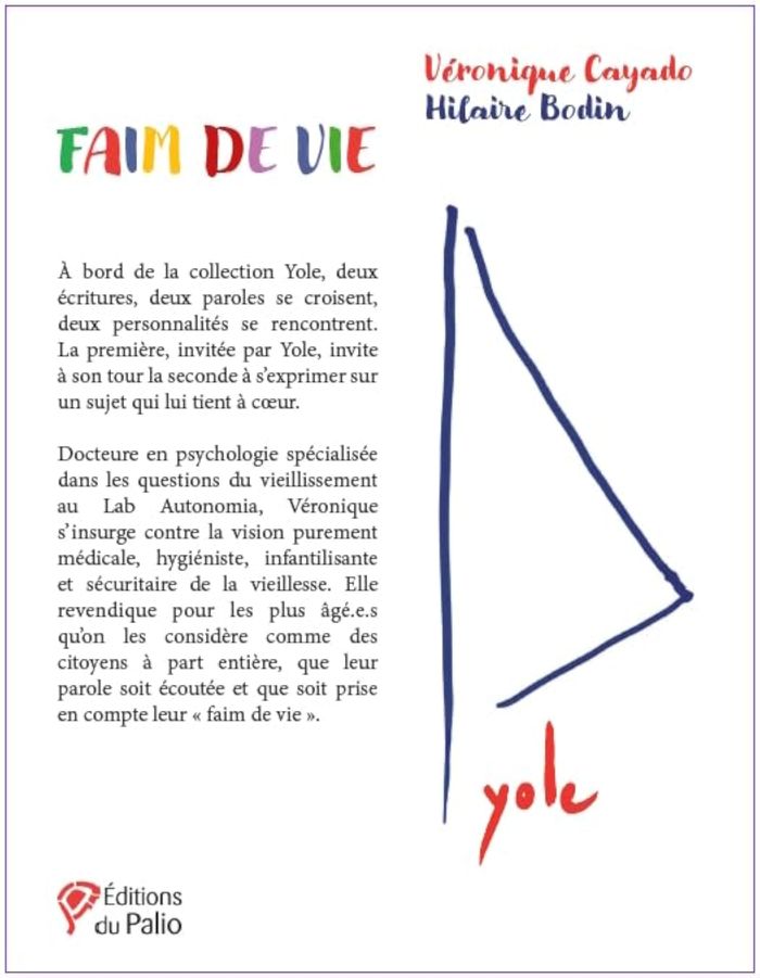 Couverture du livre « Faim de vie » de Véronique Cayado, librairie Les Contes Infusés à Corte