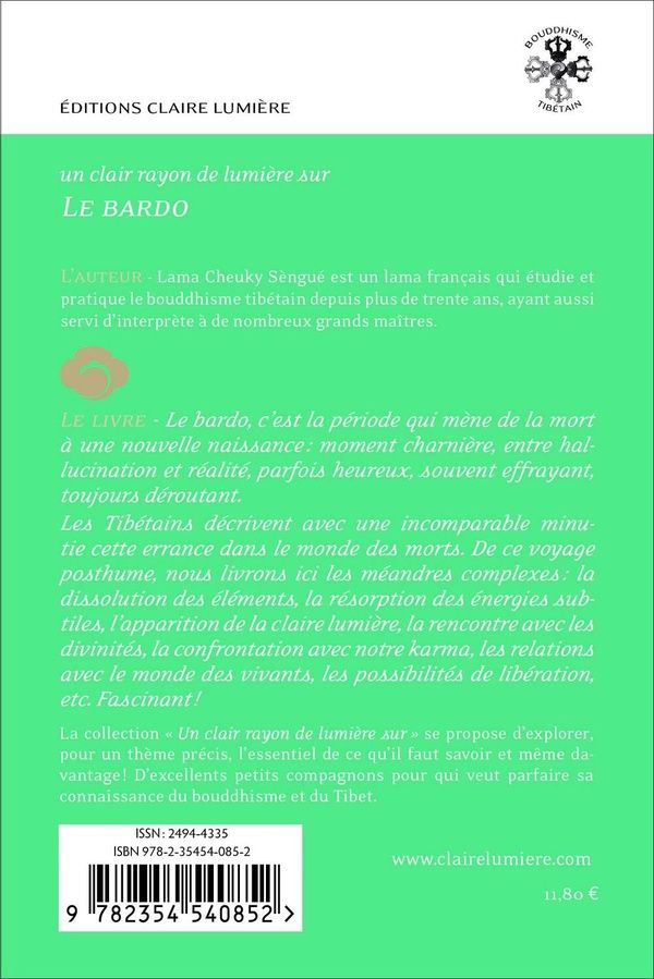 Quatrième de couverture de « Le bardo : les méandres de la mort »