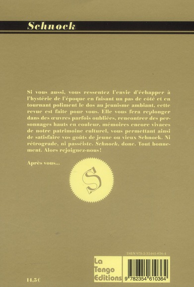 Quatrième de couverture de « SCHNOCK N 5 - LE PERE NOEL EST UNE ORDURE - 30 ANS TOUJOURS UNE ORDURE ! LE PERE NOEL »