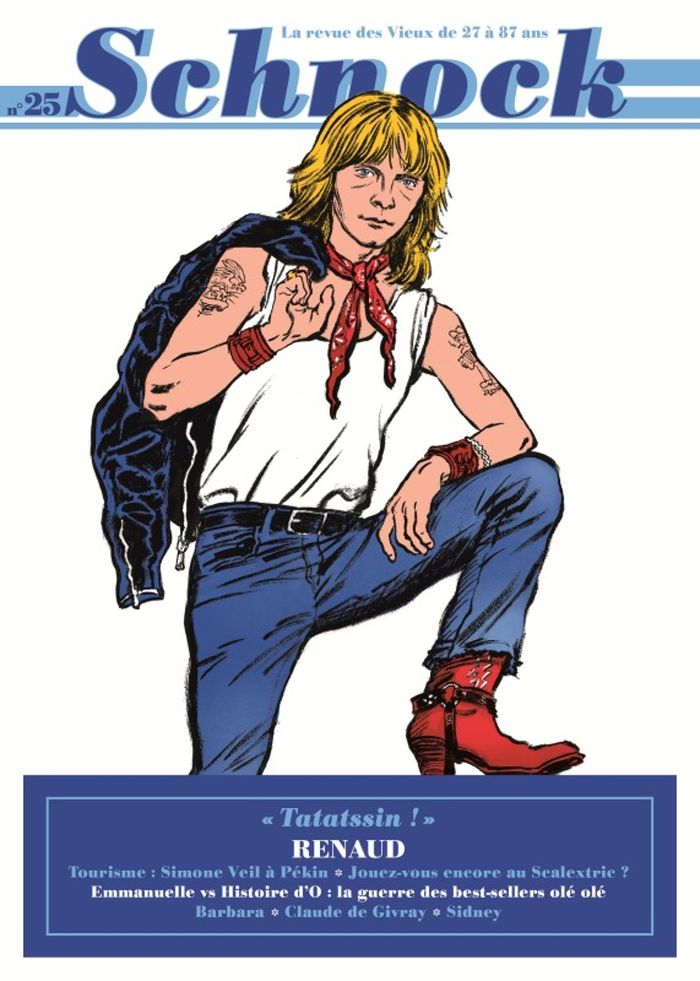 Couverture du livre « SCHNOCK N 25 - RENAUD » de La Revue Schnock, librairie Les Contes Infusés à Corte
