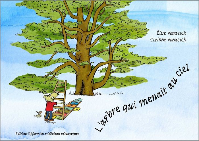 Couverture du livre « L'arbre qui menait au ciel » de Elise Vonaesch, librairie Les Contes Infusés à Corte
