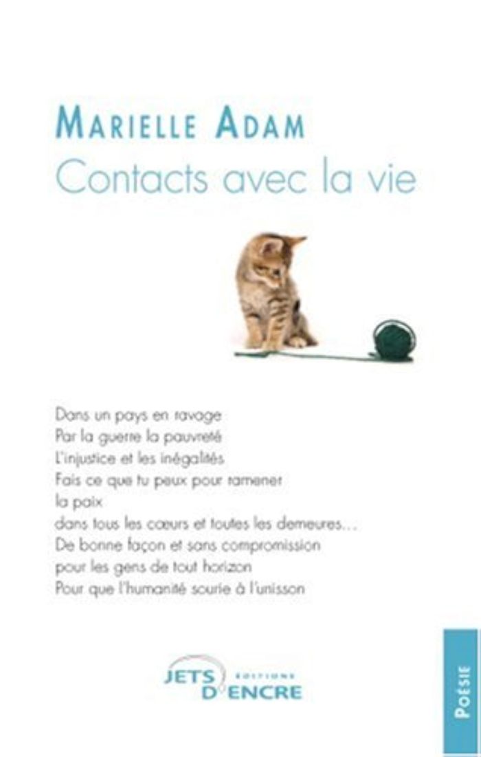 Couverture du livre « CONTACTS AVEC LA VIE », librairie Les Contes Infusés à Corte