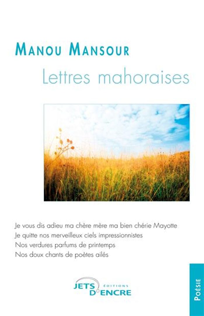 Couverture du livre « LETTRES MAHORAISES », librairie Les Contes Infusés à Corte