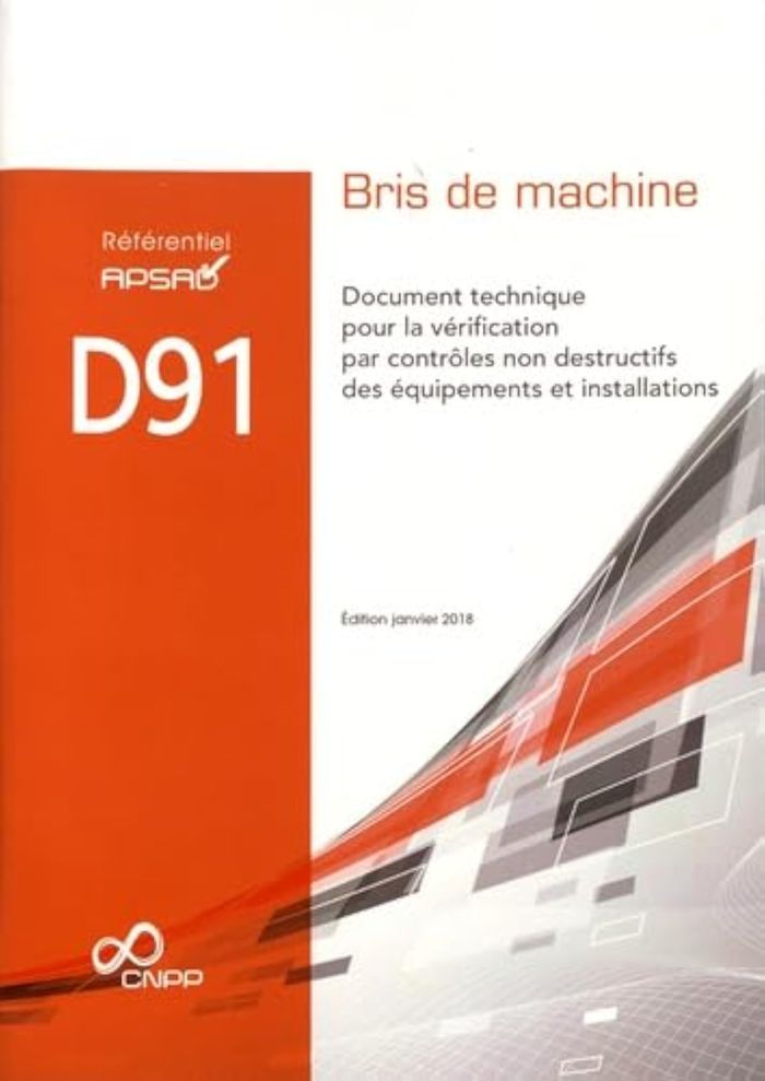Couverture du livre « REFERENTIEL APSAD D91 BRIS DE MACHINE » de Collectif Cnpp, librairie Les Contes Infusés à Corte