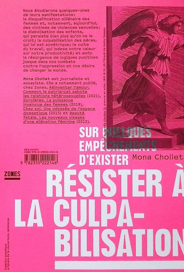 Quatrième de couverture de « RESISTER A LA CULPABILISATION - SUR QUELQUES EMPECHEMENTS D'EXISTER »