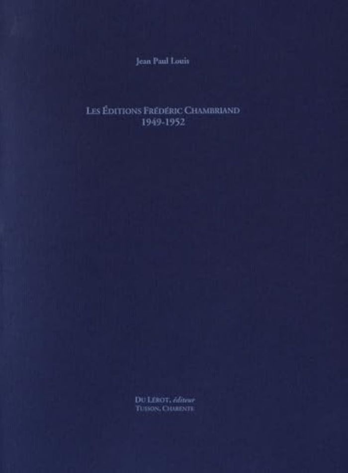 Couverture du livre « LOUIS BIBLIOGRAPHIE CHAMBRIAND » de Jean-Paul Louis, librairie Les Contes Infusés à Corte
