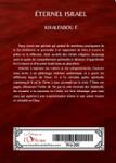 Quatrième de couverture de « Eternel Israël : la naissance d'un nouveau paradigme »