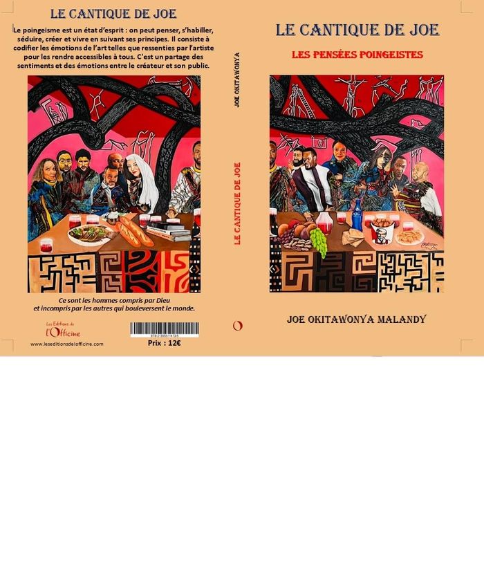 Couverture du livre « LE CANTIQUE DE JOE - LES PENSEES POINGEISTES » de Okitawonya Malandy J, librairie Les Contes Infusés à Corte