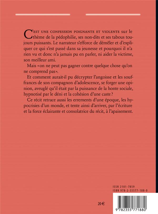 Quatrième de couverture de « LE VAIN COMBAT - RECIT »