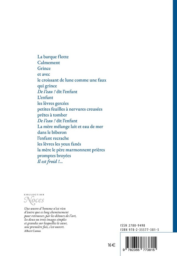 Quatrième de couverture de « Migration »