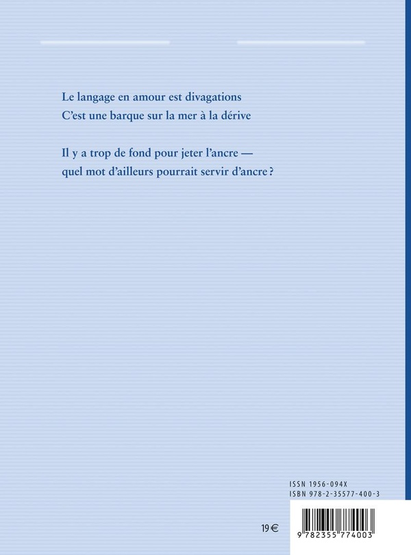 Quatrième de couverture de « Brisées de l'amour »