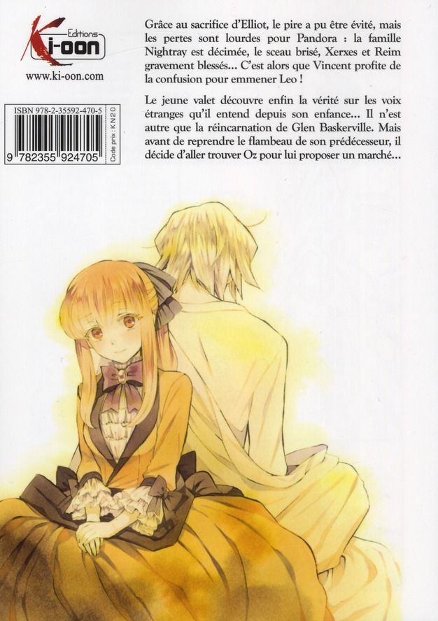 Quatrième de couverture de « PANDORA HEARTS T16 - VOL16 »