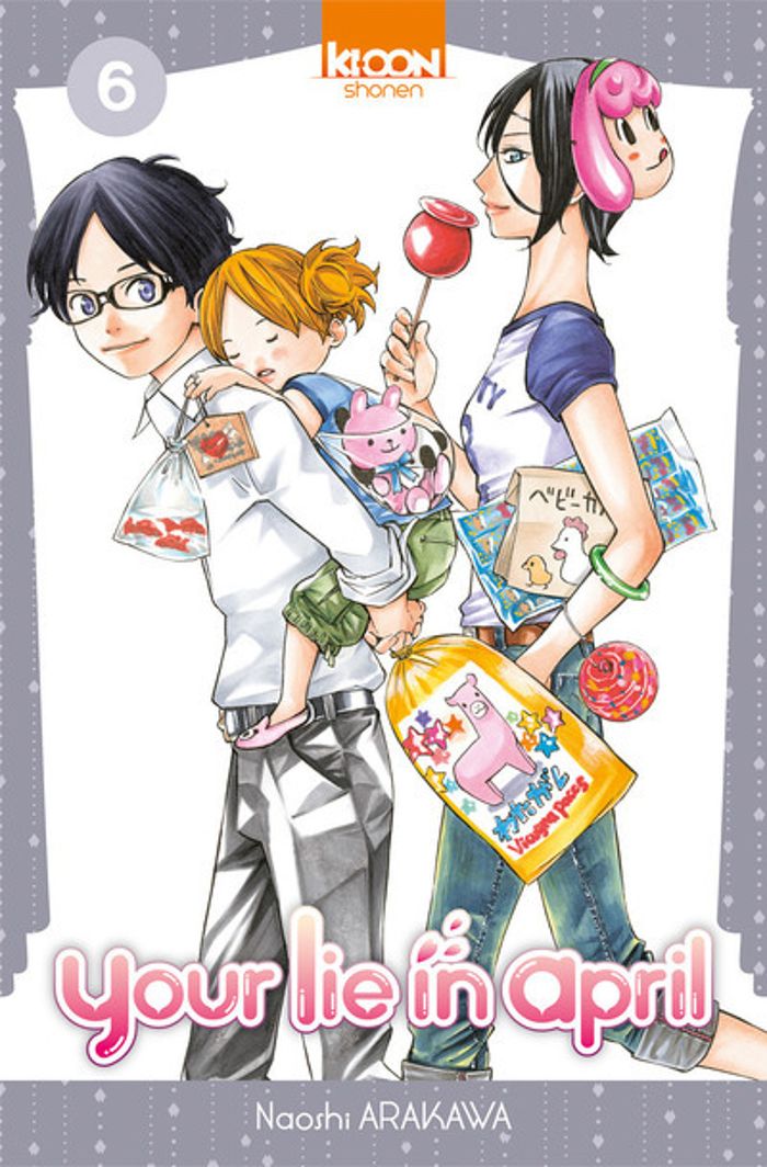 Couverture du livre « YOUR LIE IN APRIL T06 - VOL06 » de Naoshi Arakawa, librairie Les Contes Infusés à Corte