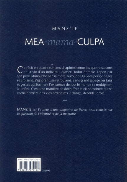 Quatrième de couverture de « MEA-MAMA-CULPA »