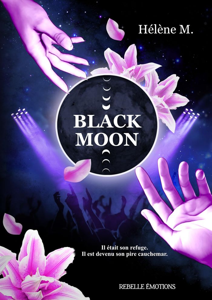 Couverture du livre « Black Moon » de Hélène M., librairie Les Contes Infusés à Corte