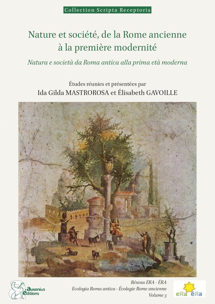 Couverture du livre « Nature et société, de la Rome ancienne à la première modernité : représentations, savoirs, hantises », librairie Les Contes Infusés à Corte
