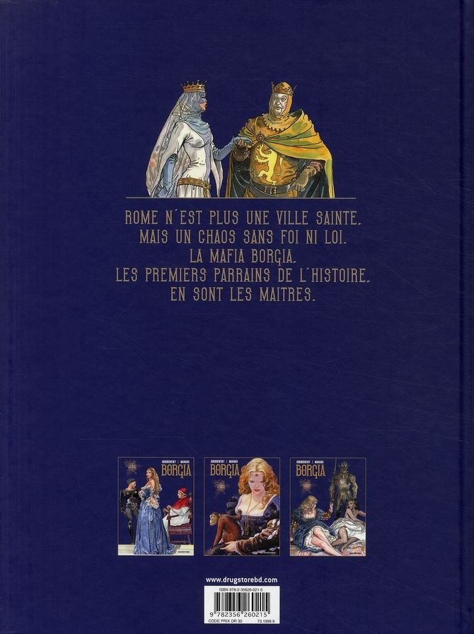 Quatrième de couverture de « BORGIA - TOME 03 - LES FLAMMES DU BUCHER »