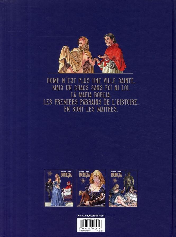 Quatrième de couverture de « BORGIA - TOME 01 - DU SANG POUR LE PAPE »