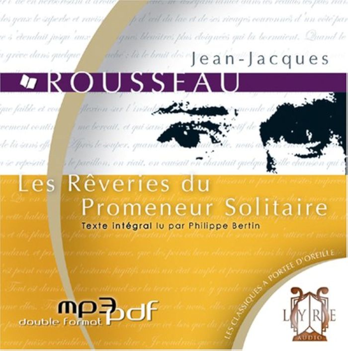 Couverture du livre « LES REVERIES DU PROMENEUR SOLITAIRE » de Rousseau/bertin, librairie Les Contes Infusés à Corte