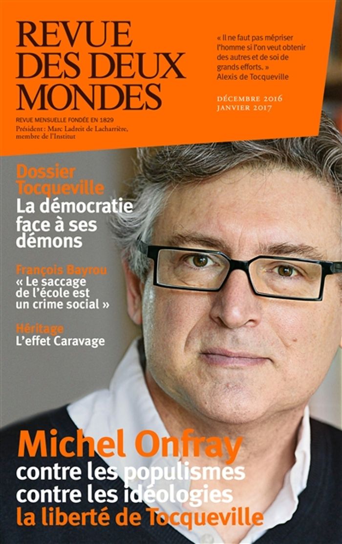Couverture du livre « REVUE DES DEUX MONDES DECEMBRE / JANVIER 2017 - TOCQUEVILLE », librairie Les Contes Infusés à Corte