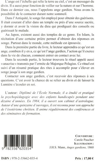 Quatrième de couverture de « CONTACTEZ VOTRE ANGE GARDIEN »