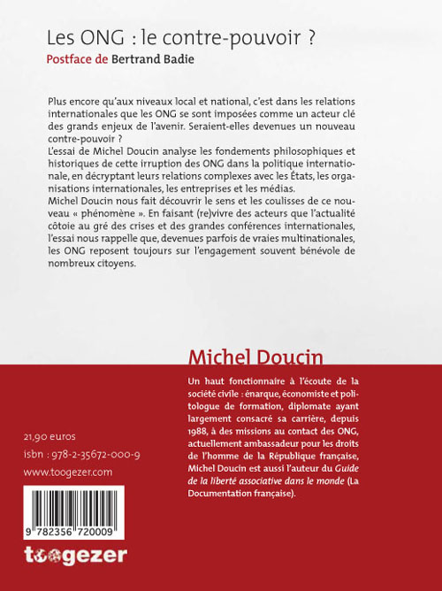 Quatrième de couverture de « LES ONG:LE CONTRE-POUVOIR? »