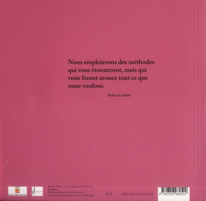 Quatrième de couverture de « ECRIRE L'HISTOIRE N 10 »