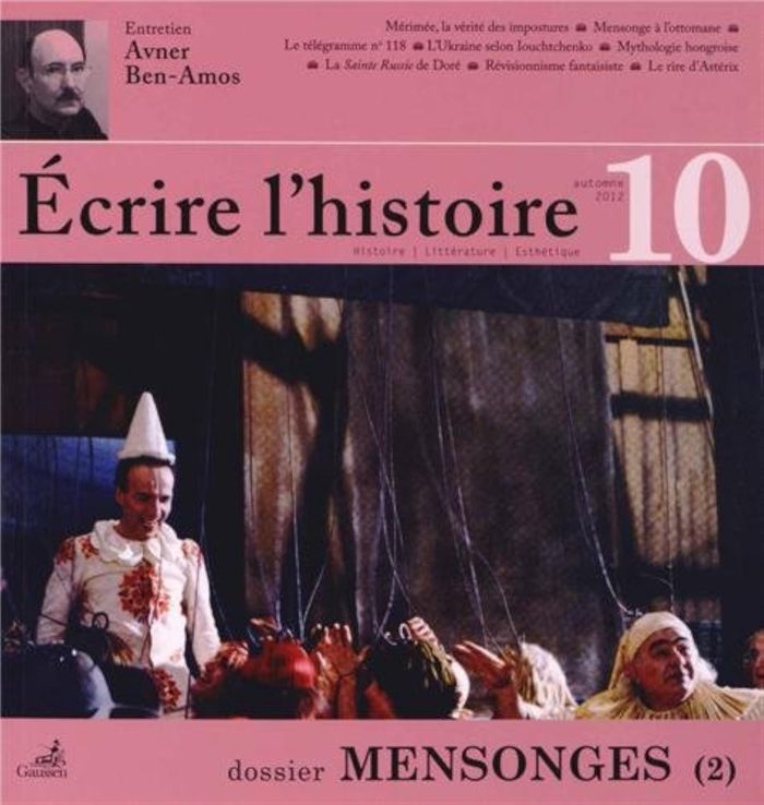 Couverture du livre « ECRIRE L'HISTOIRE N 10 » de Collectif, librairie Les Contes Infusés à Corte
