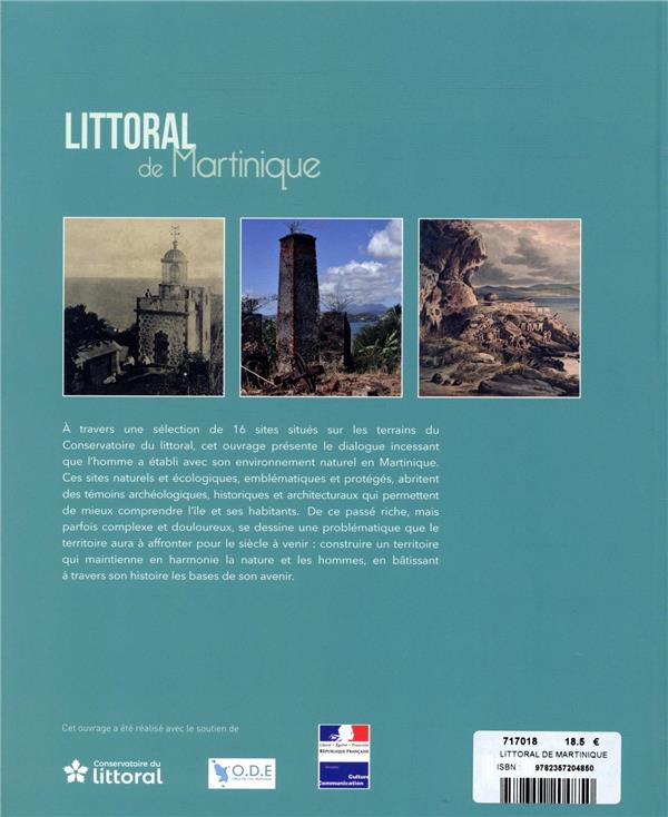 Quatrième de couverture de « LITTORAL DE MARTINIQUE - ENTRE NATURE ET PATRIMOINE »