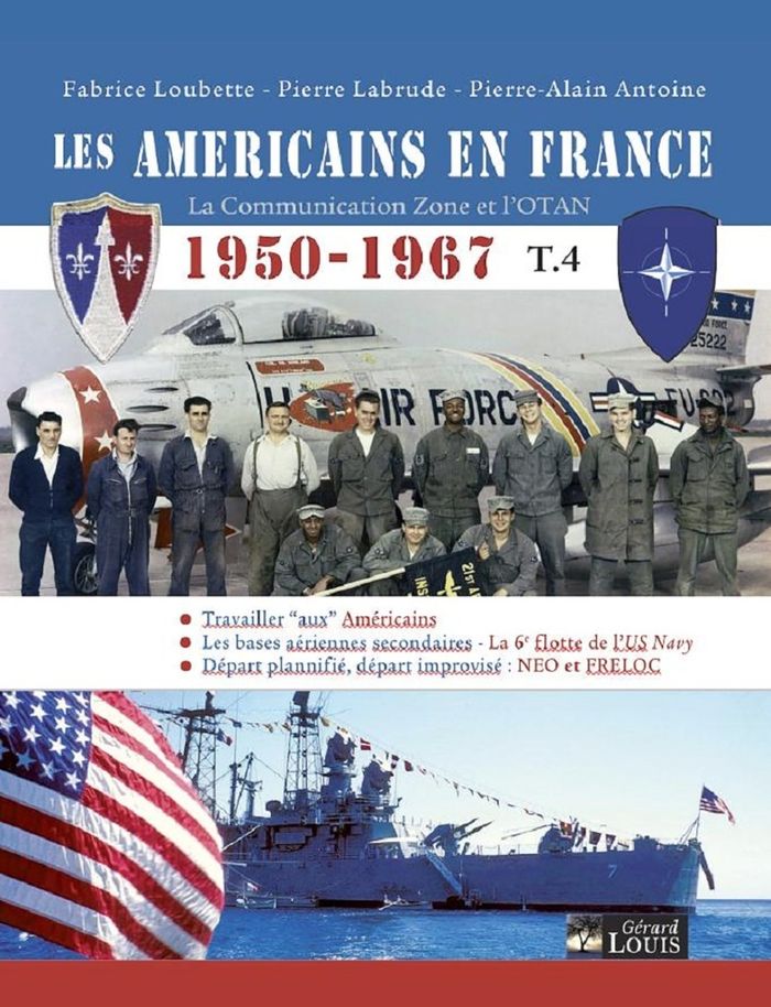Couverture du livre « Les Américains en France : 1950-1967 » de Pierre-Alain Antoine, librairie Les Contes Infusés à Corte