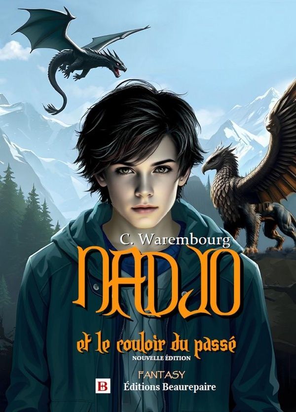 Couverture du livre « Nadjo et le couloir du passé : Fantasy » de Cosette Warembourg, librairie Les Contes Infusés à Corte